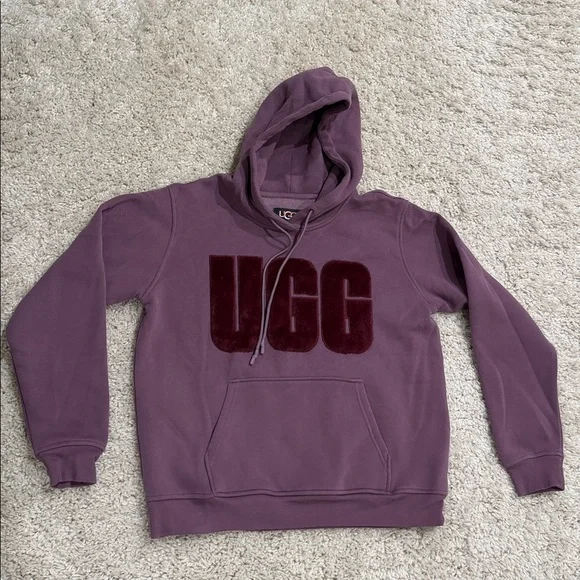 UGG Rey fluffy logo hoodie XL - Picture 3 of 9